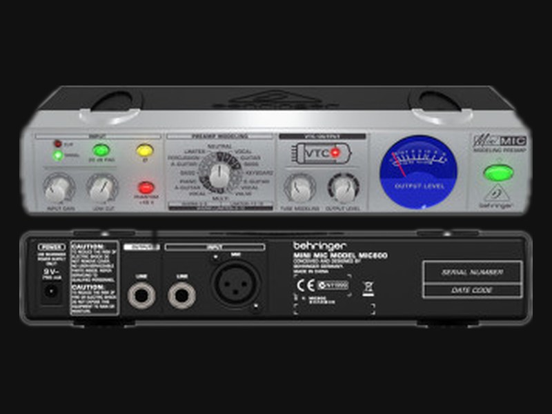 BEHRINGER/百灵达 MIC800超紧凑话筒前置放大效果处理